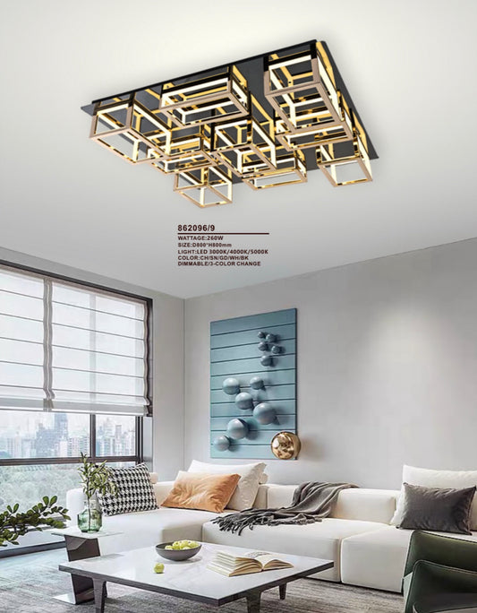 Make It Rain (3 Colour, Dimmable LED with Remote Control) Crystal Ceiling Light